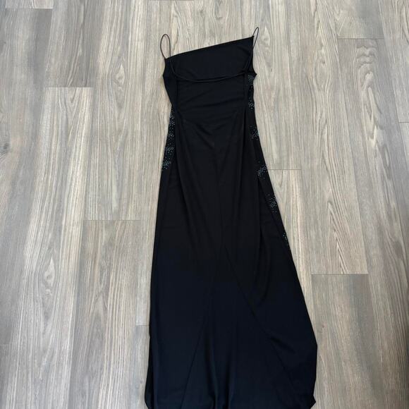 Stunning Vtg 2000s backless beaded Maxi Dress *flaw* - Picture 5 of 8